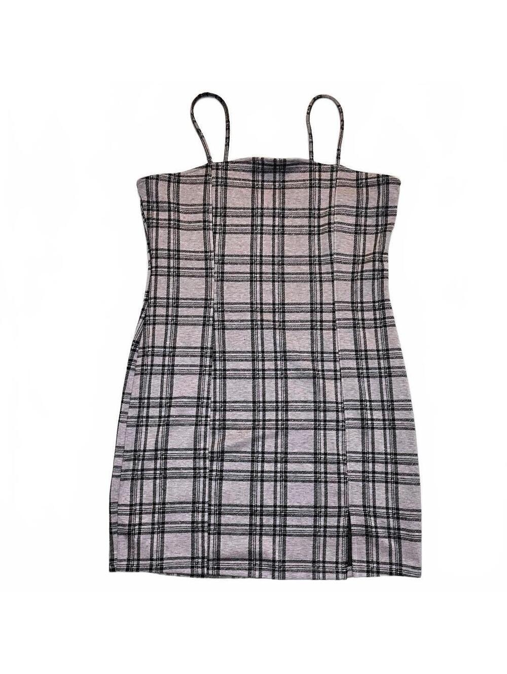 Rue+ Plaid Mini Dress with Spaghetti Straps Size 1X